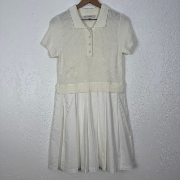 Flat White Anthropologie Twofer Tennis Dress Preppy Country Club Size XS - Picture 2 of 7